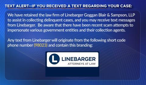 Linebarger Text Alert